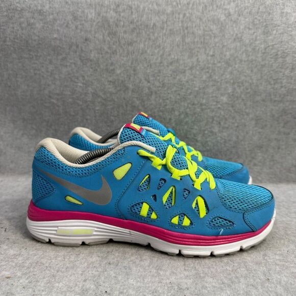 Nike Shoes Womens Size 7 Dual Fusion Run 2 Blue Pink Athletic Sneaker 599793-401 - Picture 4 of 9